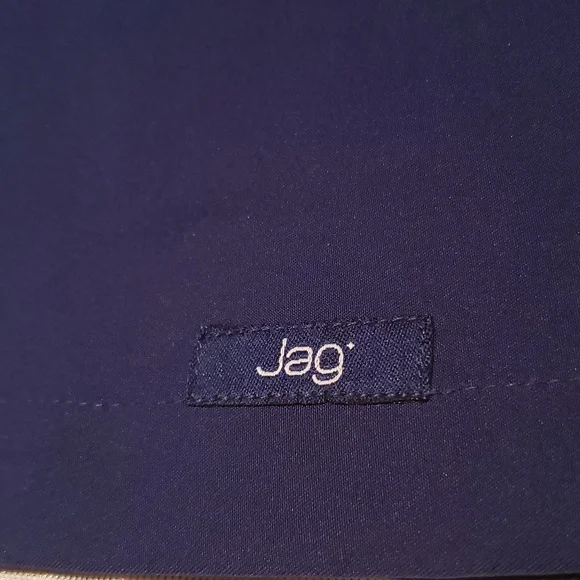 JAG New Solid Skirted Swim Boardshort with Built-in Brief NWT Navy Women's L - Picture 4 of 11